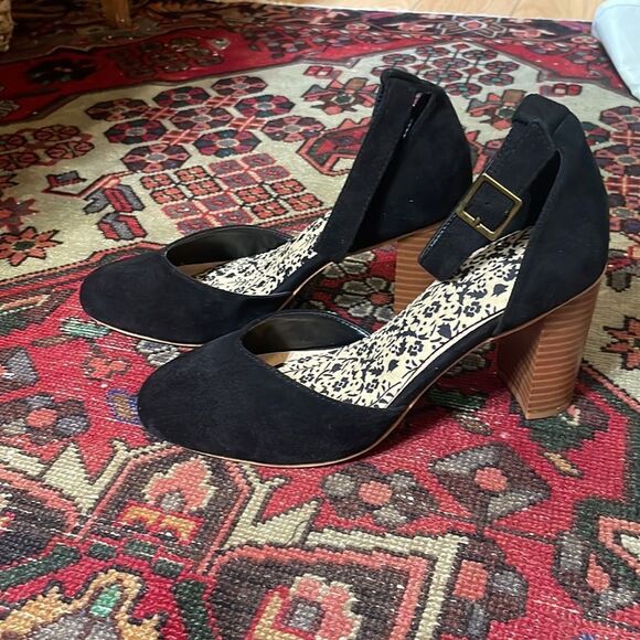 Black Suede Heels - Picture 2 of 7